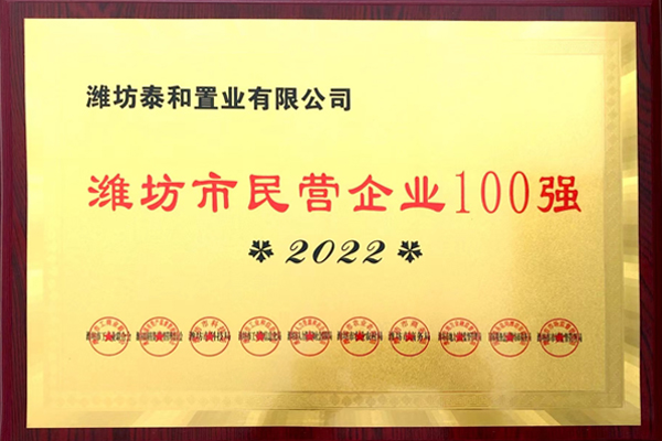 濰坊市民營企業100強
